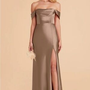 Birdy Grey Mia Convertible Dress
Mocha -  Shiny Satin - Size Medium